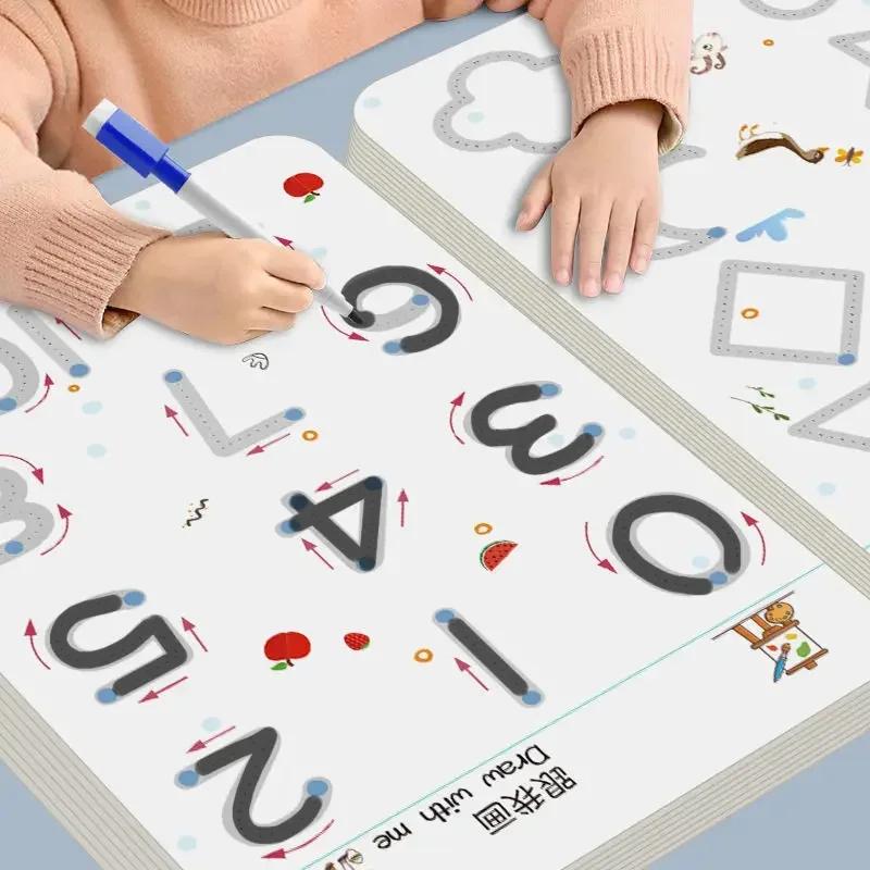 Kids Education Laptop - Quaderno di esercizi di tracciamento magico