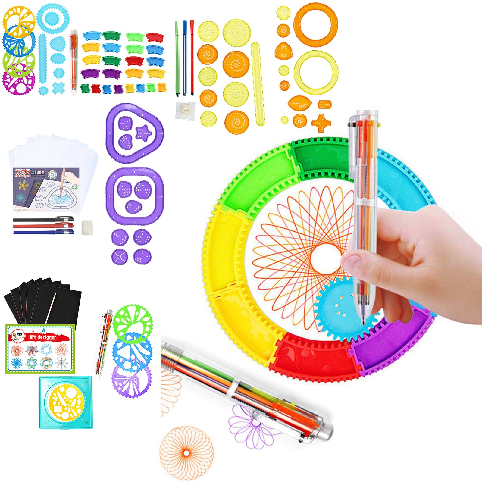 Kids Education Kit - Set Spirografo Colorato per Bambini, Kit