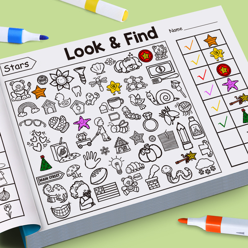 Kids Education Laptop - Libro da colorare per oggetti nascosti