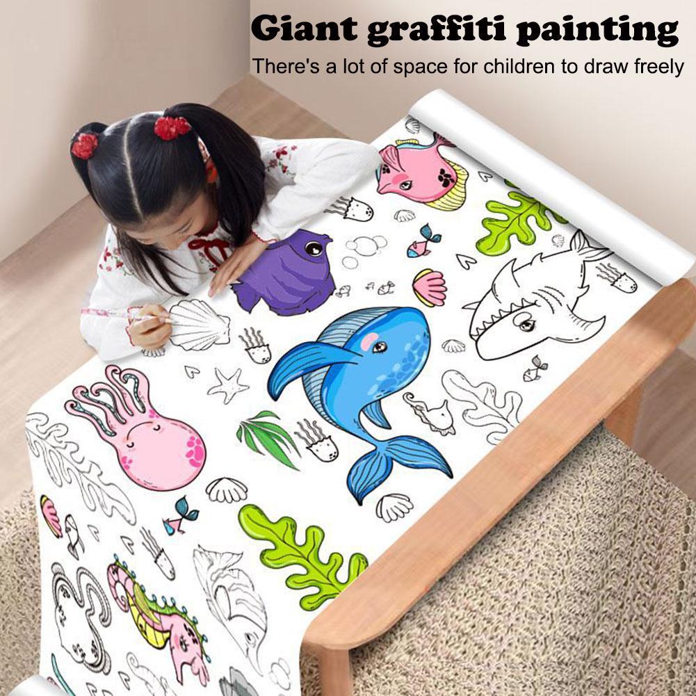 Kids Education Laptop - Rotolo di disegno per bambini carta