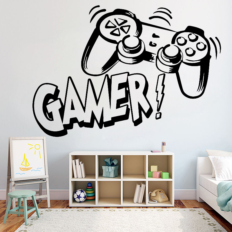 Kids Education Quotes - Adesivo murale per cameretta per videogiochi