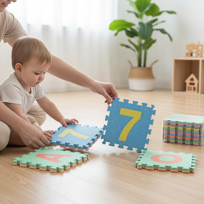 Number Puzzle Foam - Tappetino da gioco puzzle in schiuma