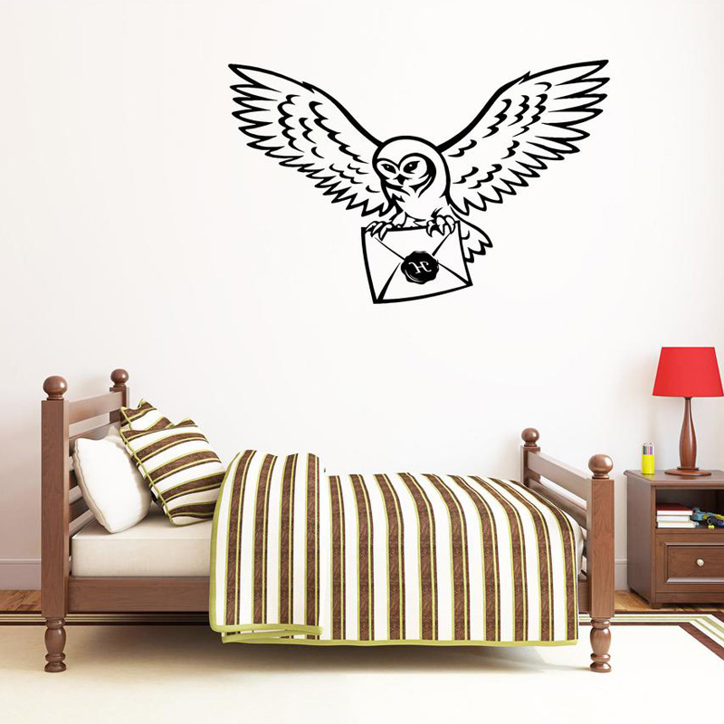 Kids Education Quotes - Adesivo da parete in vinile gufo