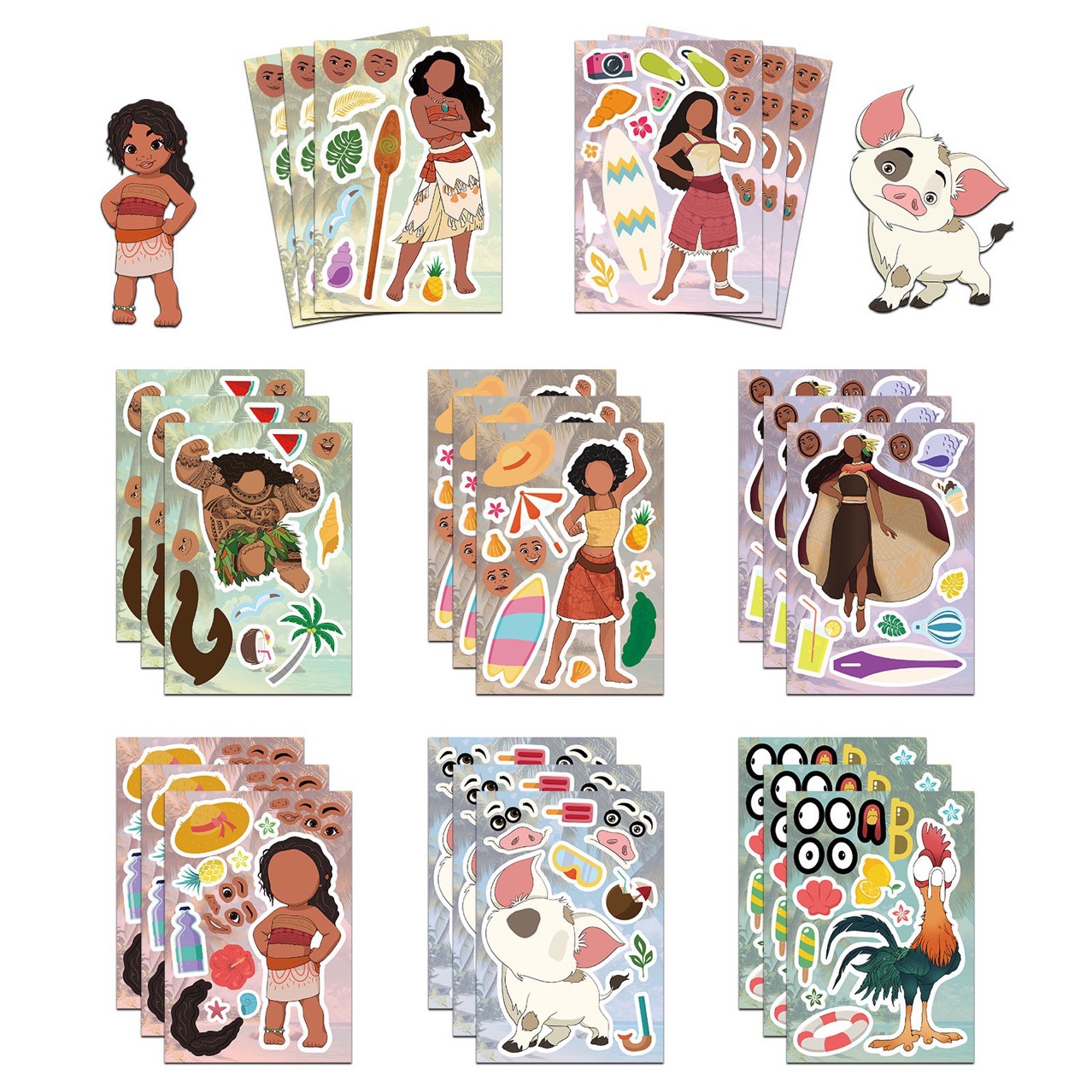 Kids Education Laptop - 8 adesivi puzzle a tema oceano