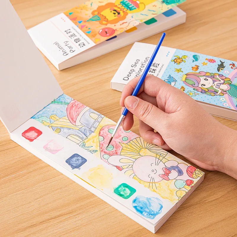 Kids Education Laptop - Libro di pittura ad acquerello portatile