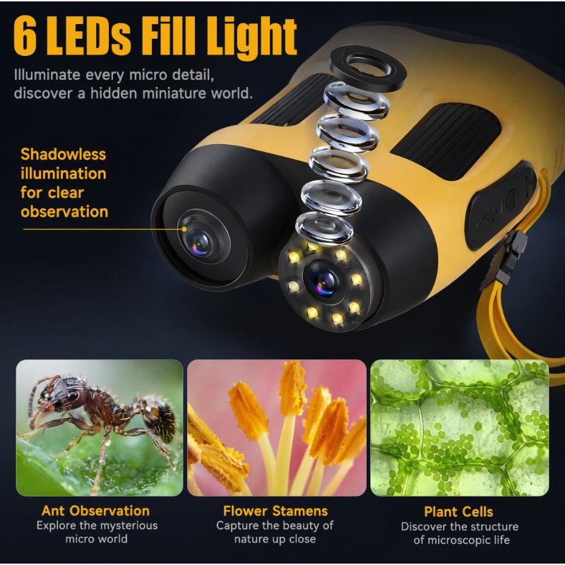 Microscopio Digitale 4K 1000X  - Kids Education News recensione e prezzo