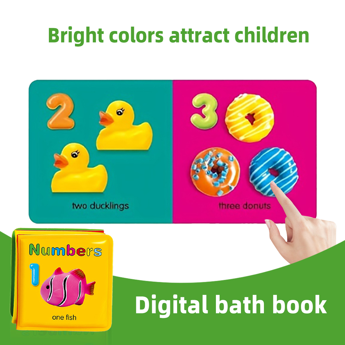 Set di 5 libri da bagno imperm - Number Puzzle Foam recensione e prezzo