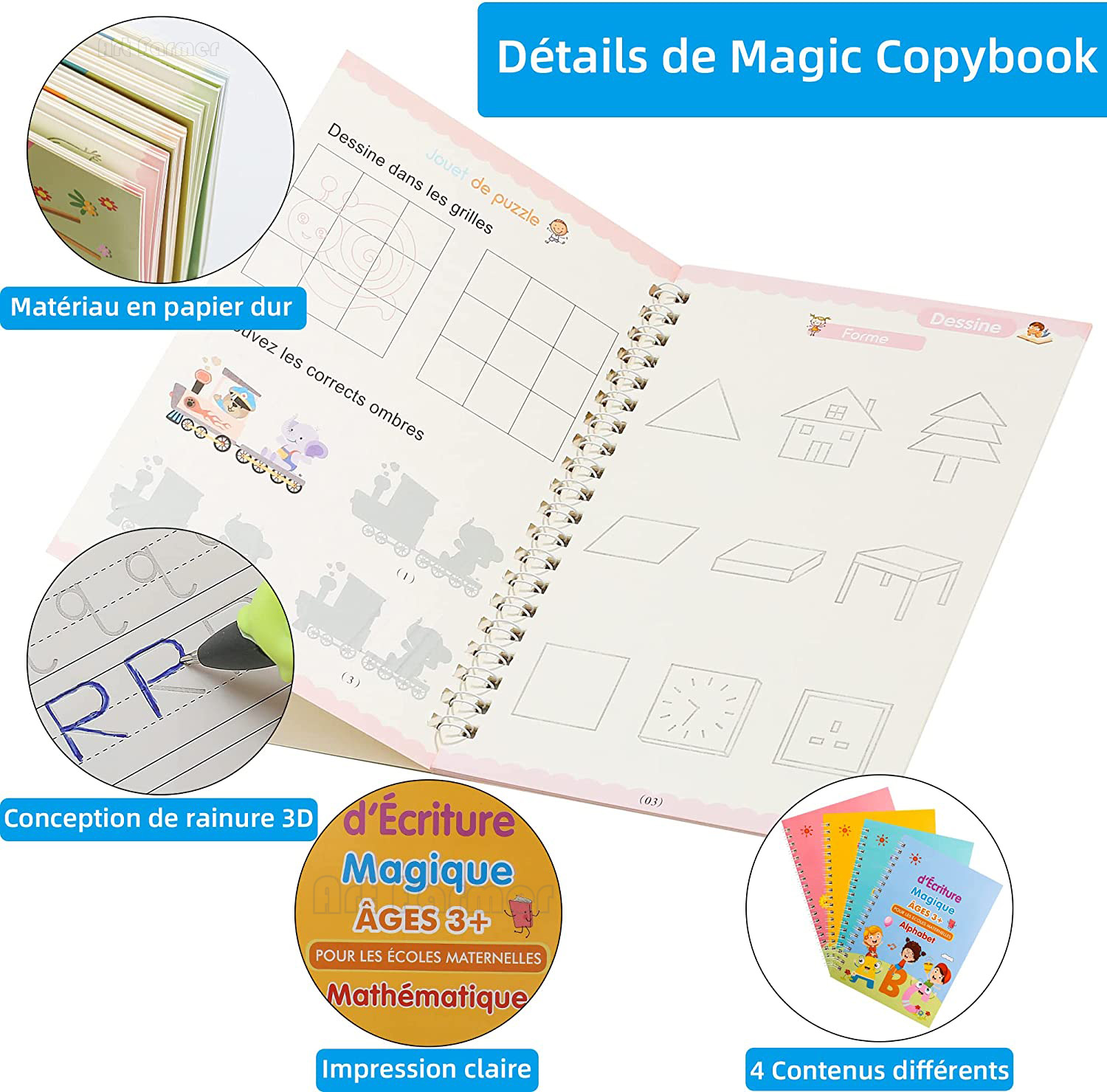 Quaderno magico francese Quade - Kids Education Laptop recensione e prezzo